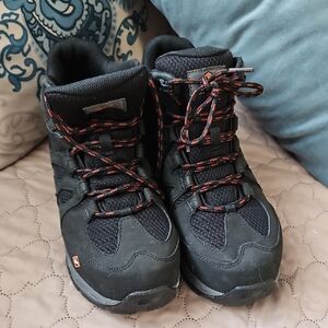 Merrell Black and Red Lace Up Boots